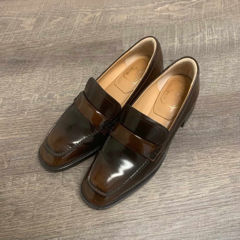7 or 9 Brown Leather Loafers